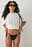 Drawstring Tie High Cut Bikini Panty