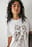 Embroidered Round Neck Oversized Tee