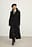 Faux Pony Hair Detailed Coat