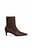 Ankelboots i semsket skinnimitasjon