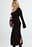 Fine Knitted Trumpet Sleeve Midi Dress