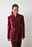 Fitted High Collar Chenille Blazer