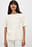 Boxy T-shirt met bloemen en cut-out