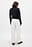 Fold Up Detail Mid Waist Pants