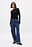 Locker geschnittene Jeans mit Umschlag