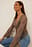 Cardigan i mesh med volanger