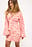 Front Button Balloon Sleeve Mini Dress
