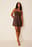 Gathered Detail Strap Mini Dress