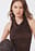 Halterneck Draped Top