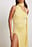Maxikleid mit Neckholder und hohem Schlitz