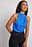 Drapiertes Neckholder-Top aus Satin