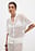 Hole Knitted Buttoned Short Sleeve Sweater