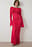 Knitted Crochet Flounce Midi Dress