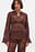gehäkeltes Stricktop mit langen Ärmeln