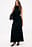 Gestricktes plissiertes Maxikleid