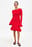 Strick-Minikleid mit Rüschendetail