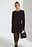 Knitted Padded Shoulder Mini Dress
