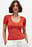 Knitted Pointelle Short Sleeve Top