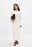 Knitted Round Neck Frill Maxi Dress