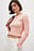 Knitted Round Neck Frill Top