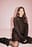 Knitted Round Neck Wool Blend Sweater