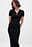 Knitted Short Sleeve Button Dress