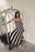 Knitted Stripe Midi Skirt