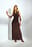 Strickkleid mit fließendem Schnitt und V-Ausschnitt