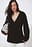 Knitted Wool Blend Wrap Cardigan