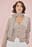 Knitted Wool Blend Fitted Cardigan