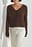 Strikket sweater i uldblanding med pointelle