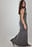 Knitted Wool Blend Turtleneck Maxi Dress