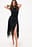 asymmetrisches Kleid mit Spitzendetail