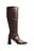 Leather Squared Toe Fitted Boots