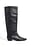 Leather Squared Toe Knee High Boots