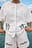Linen Blend Embroidery Detail Shorts