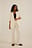 Linen-Blend High Waist Suit Pants
