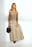 Linen Blend Pleated Midi Skirt