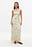 Linen Blend Seam Detail Maxi Dress