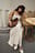 Linen Blend Seam Detail Maxi Dress