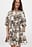 Linen Blend Seam Detail Mini Dress