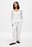 zulaufende Leinenhose mit mittlerer Taille