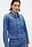 Long Sleeved Fitted Denim Shirt