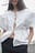 Cotton Puff Sleeve Tie Front Blouse