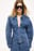 Marked Waist Denim Top