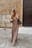Structured V-Neck Maxi Dress