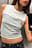 Ärmelloses gestreiftes Stricktop