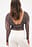 Mesh-Top mit markierter Taille
