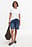 Mid Waist Wide Denim Shorts