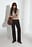 Mid Waist Wide Leg Pintuck Denim